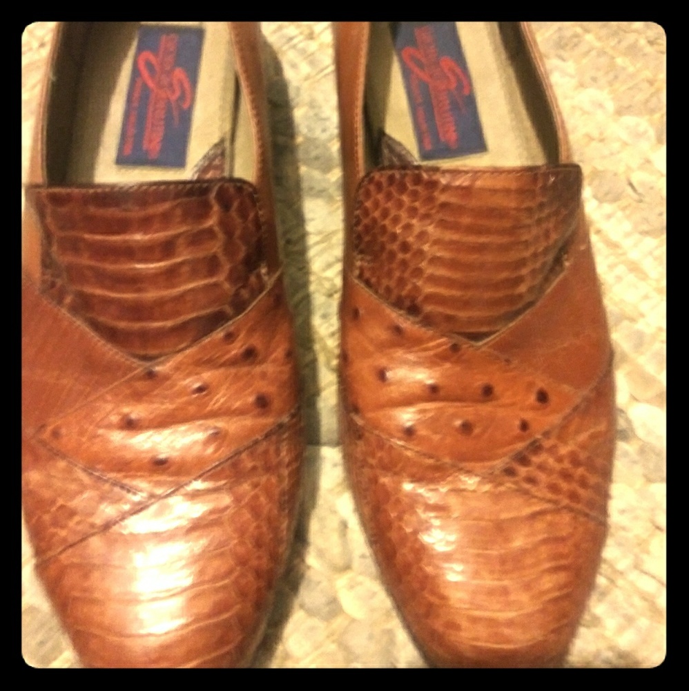 Mens vintage Giorgio brutini alligator ski